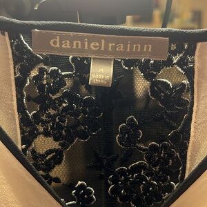 Daniel Rainn Black Floral Lace Chemise